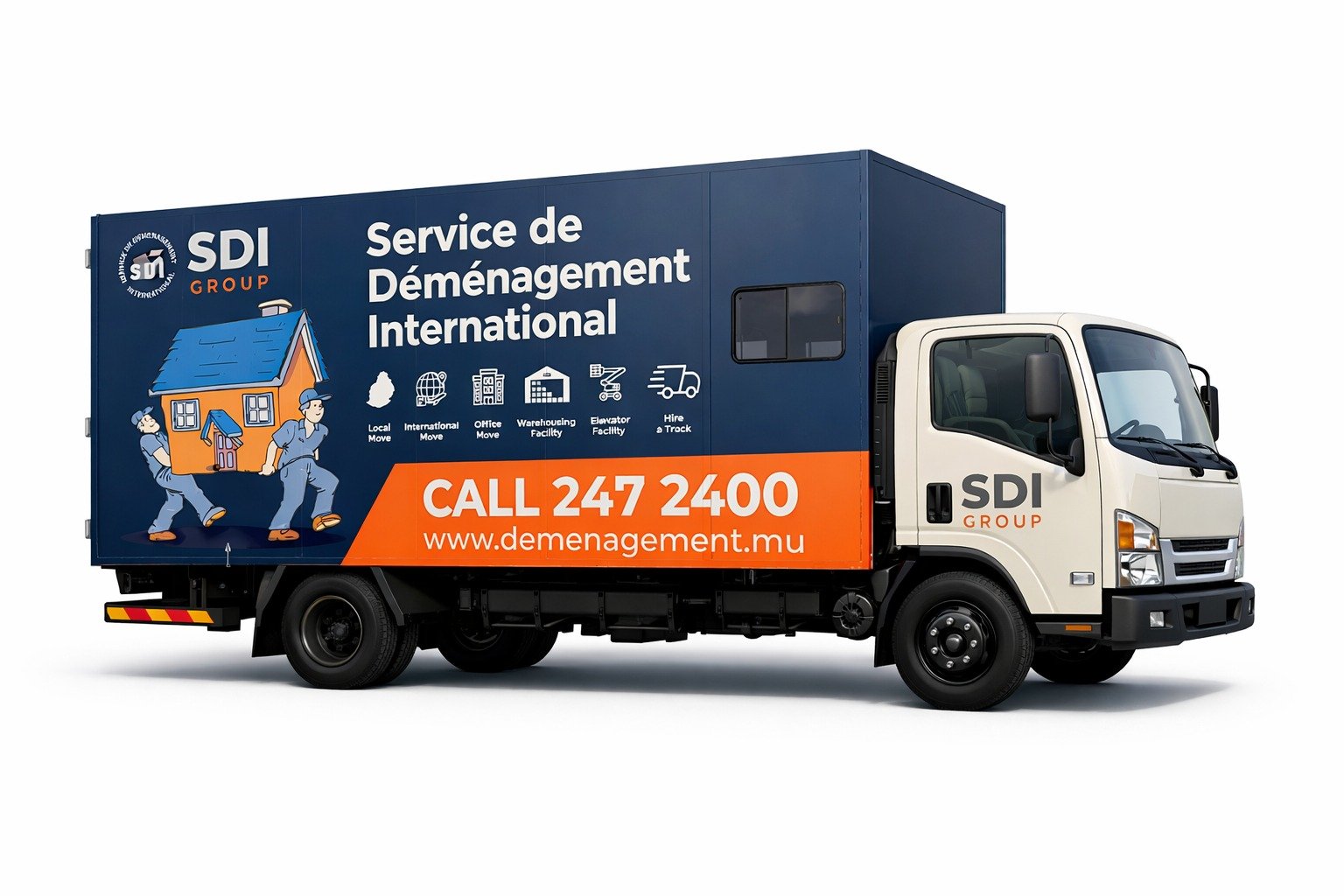 Flatbed Fuso 20ft Container - 35 cbm